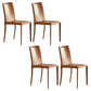 Silla de cuero moderna sólida sólida para comedor para comedor