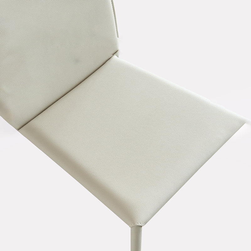 Silla de cuero moderna sólida sólida para comedor para comedor
