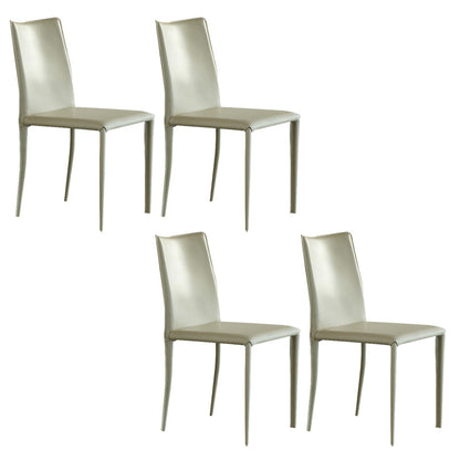 Silla de cuero moderna sólida sólida para comedor para comedor