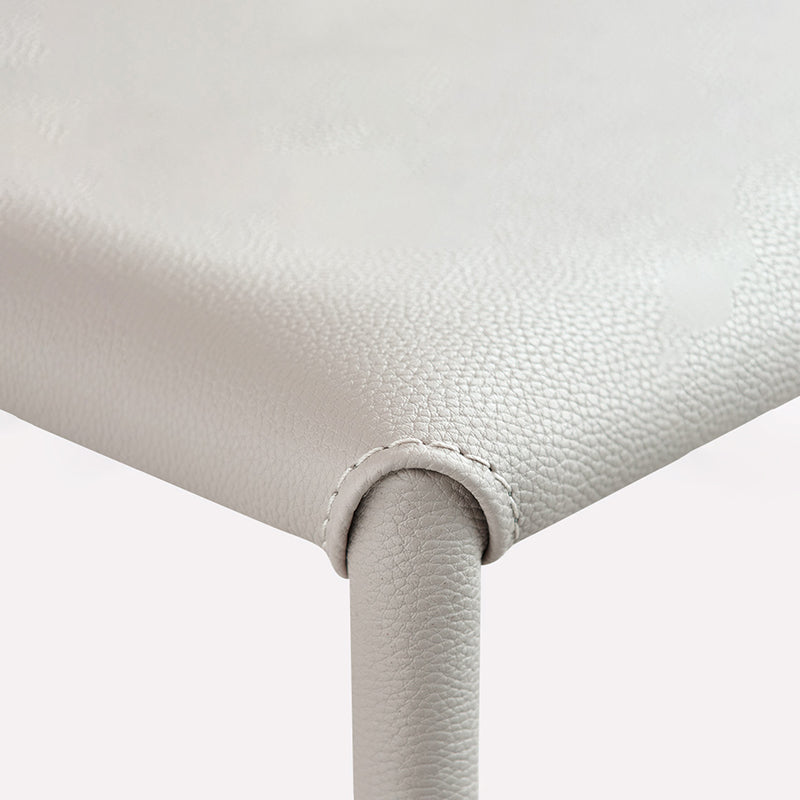 Silla de cuero moderna sólida sólida para comedor para comedor