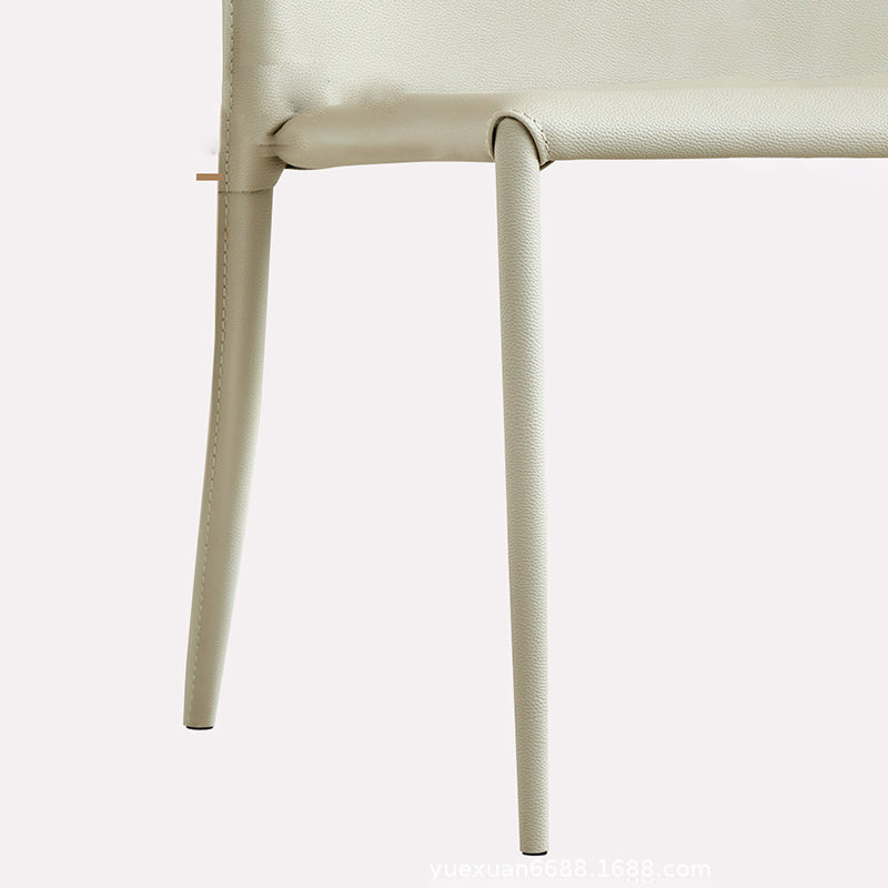 Silla de cuero moderna sólida sólida para comedor para comedor