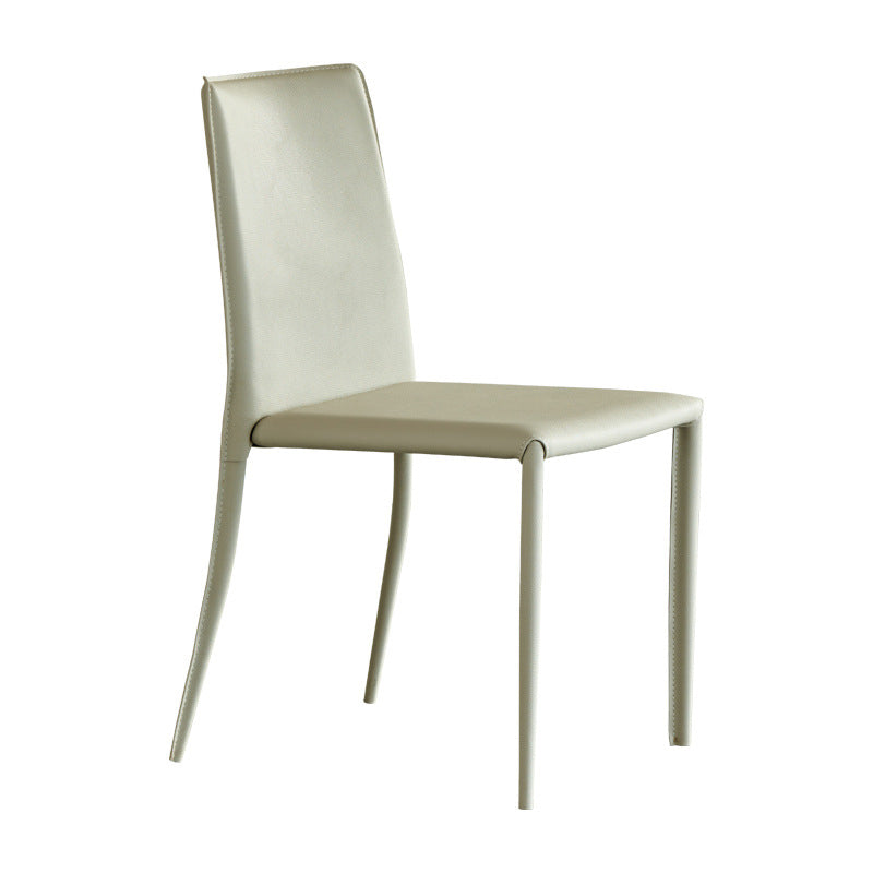 Silla de cuero moderna sólida sólida para comedor para comedor
