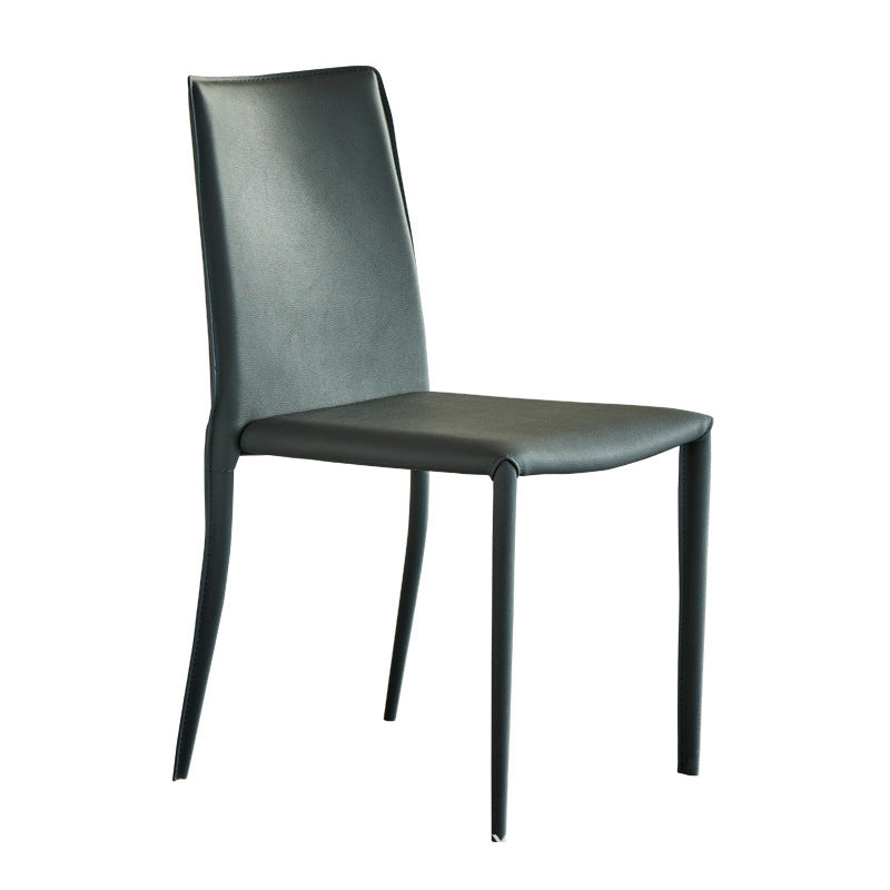 Silla de cuero moderna sólida sólida para comedor para comedor