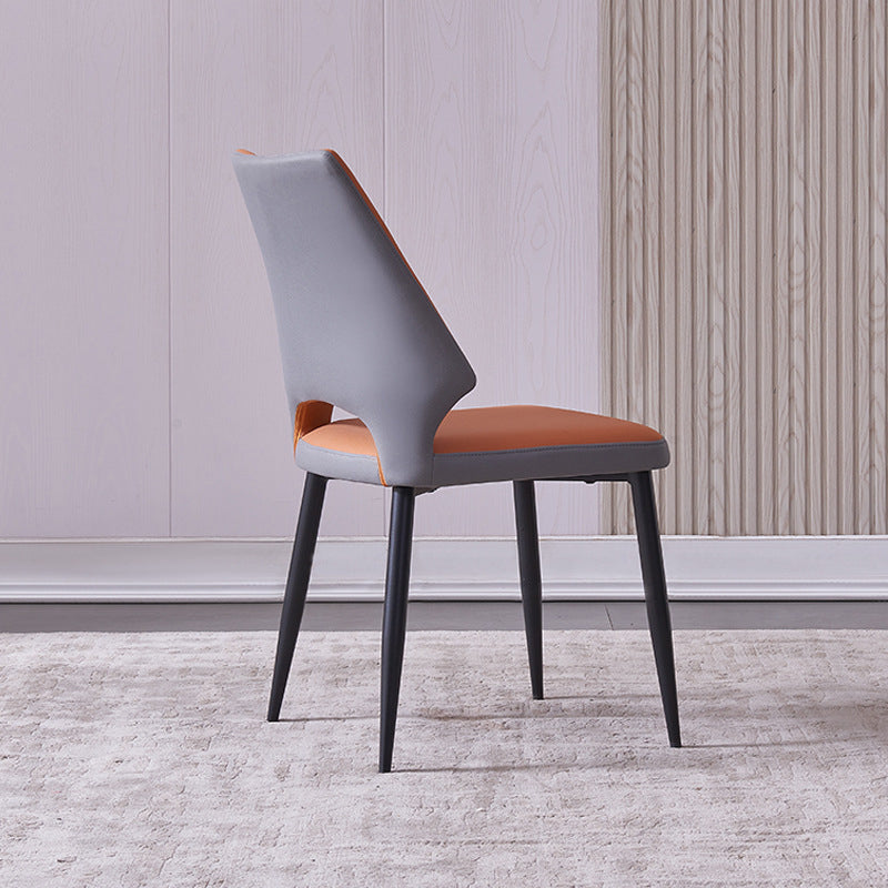 ウィングバックアームレスチェアコンテンポラリーキッチンダイニングサイドチェア