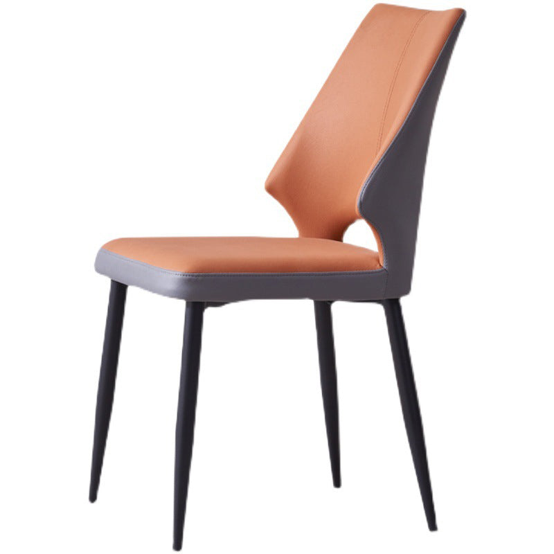 ウィングバックアームレスチェアコンテンポラリーキッチンダイニングサイドチェア