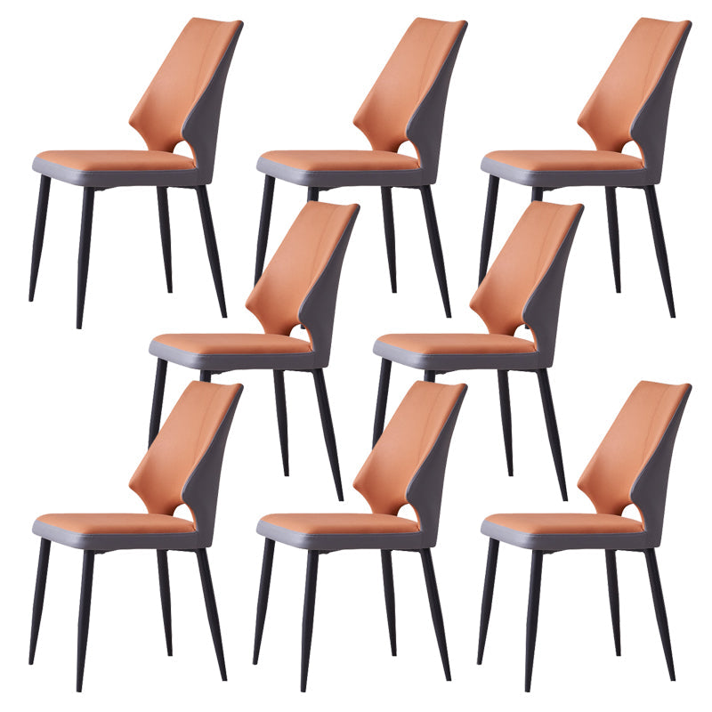 ウィングバックアームレスチェアコンテンポラリーキッチンダイニングサイドチェア