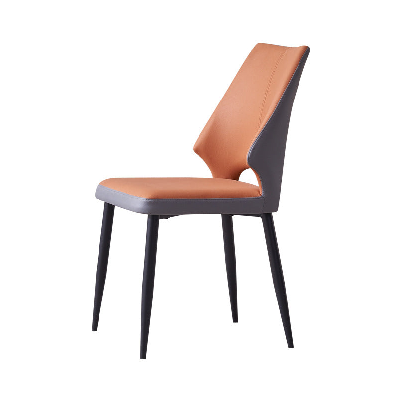 ウィングバックアームレスチェアコンテンポラリーキッチンダイニングサイドチェア