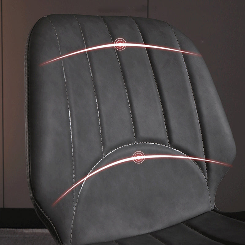 Chaise latéral de salle à manger industrielle chaise à manger en cuir pu