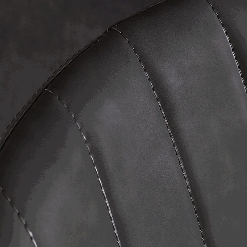 Chaise latéral de salle à manger industrielle chaise à manger en cuir pu