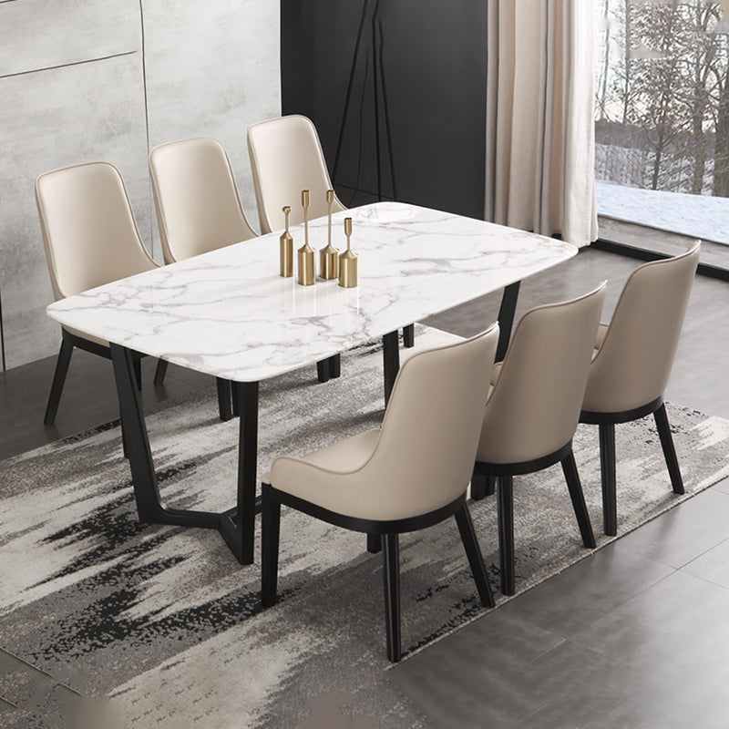 Moderne stijl faux lederen stoelen arm zijstoelen met houten benen voor thuisgebruik