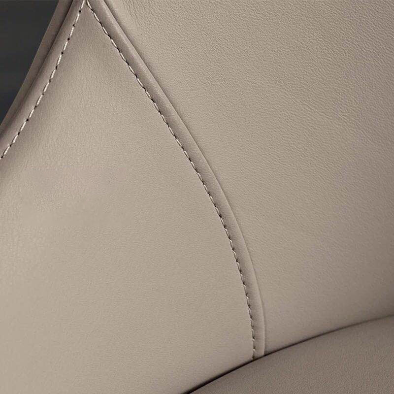 Moderne stijl faux lederen stoelen arm zijstoelen met houten benen voor thuisgebruik