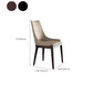 Moderne stijl faux lederen stoelen arm zijstoelen met houten benen voor thuisgebruik