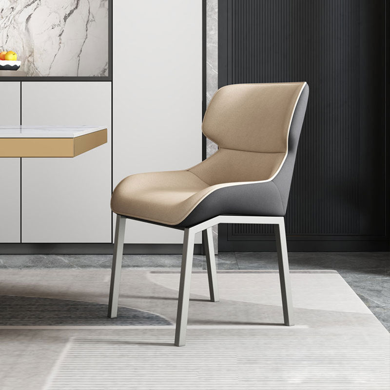 Glam Style Wingback stoelarm zijstoelen met metalen benen voor thuis