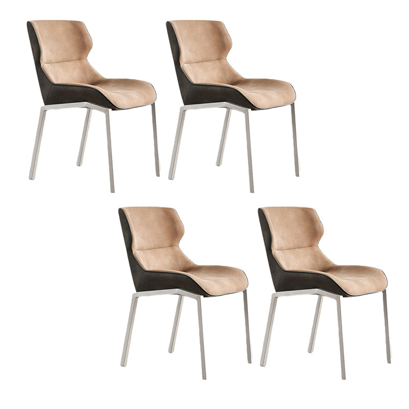 Glam Style Wingback stoelarm zijstoelen met metalen benen voor thuis