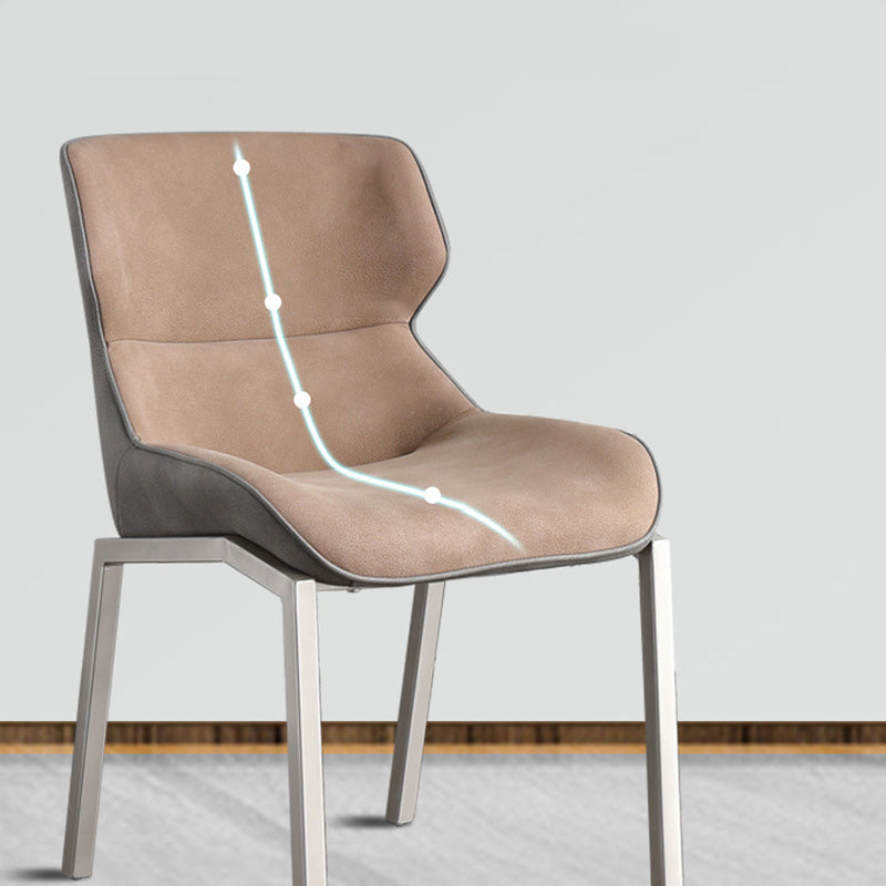 Glam Style Wingback stoelarm zijstoelen met metalen benen voor thuis