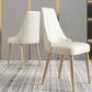 Glam Style Faux Leather Chair Armless Side Chairs with Metal Legs Clearhalo 'Dining Chairs' 'Dining Tables & Seating' 'dining_chair' 'furn' 'furn_dining_chair' 'Furniture' 'Kitchen & Dining Furniture' 6390795