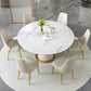 Glam Style Faux Leather Chair Armless Side Chairs with Metal Legs Clearhalo 'Dining Chairs' 'Dining Tables & Seating' 'dining_chair' 'furn' 'furn_dining_chair' 'Furniture' 'Kitchen & Dining Furniture' 6390800
