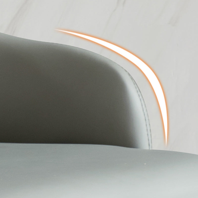 Eigentijdse open achterste eetstoelen armloze zijstoelen met houten benen voor keuken