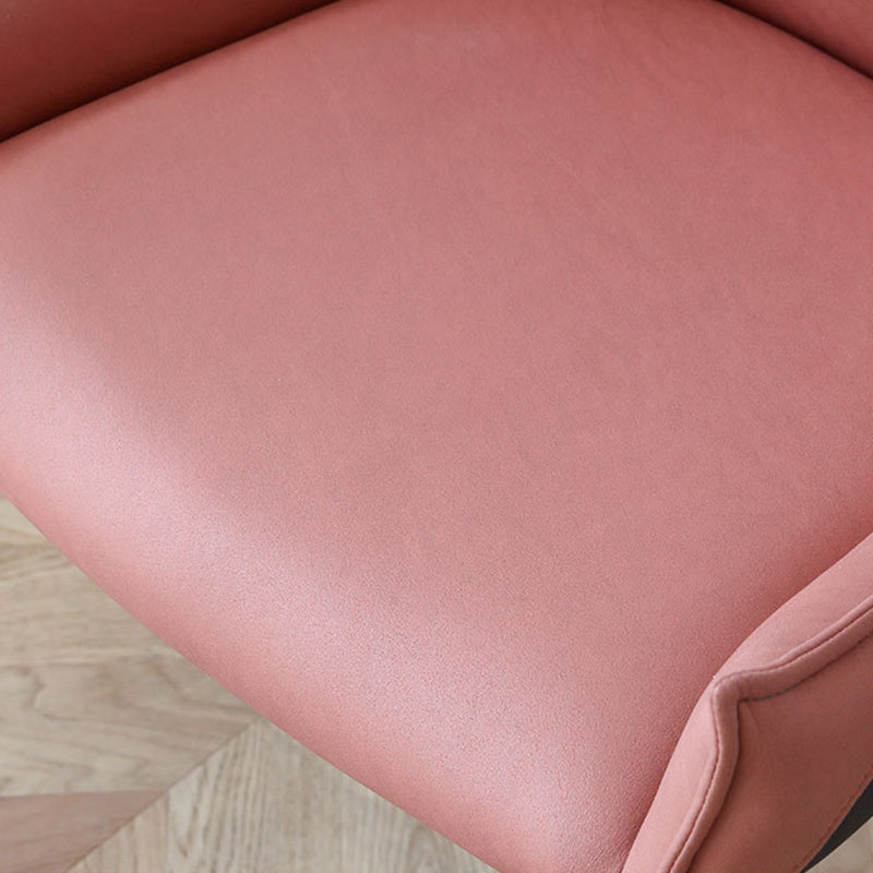 Sedie da pranzo in pelle finta contemporanea sedie laterali con gambe in metallo per cucina