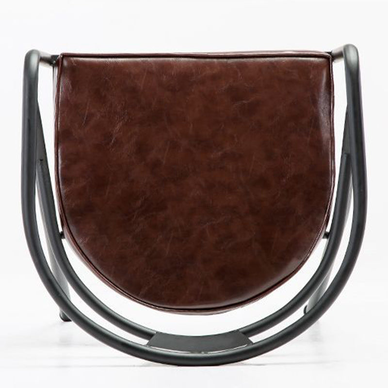 工業用布張りのダイニングチェアメタルオープンバックダイニングチェア