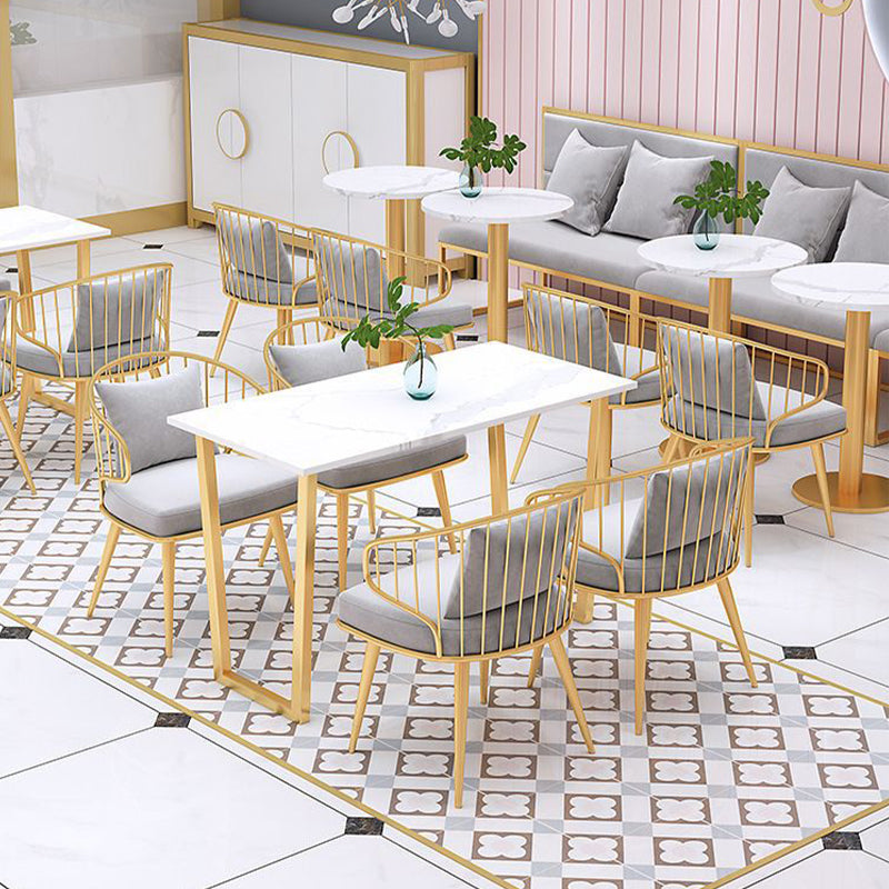 Glamour chaises de salle à manger rembourrées