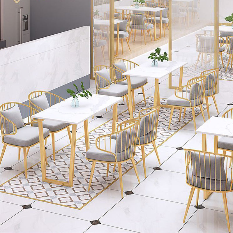 Glamour chaises de salle à manger rembourrées