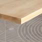 Table à manger rectangulaire en acrylique, Table moderne en bois de pin pour la cuisine
