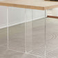 Table à manger rectangulaire en acrylique, Table moderne en bois de pin pour la cuisine