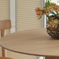 Round Pedestal Base Dining Table Modern Wood Table for Kitchen