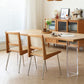 Table rectangulaire Glam en bois avec pieds en acrylique pour la maison