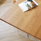 Table rectangulaire Glam en bois avec pieds en acrylique pour la maison