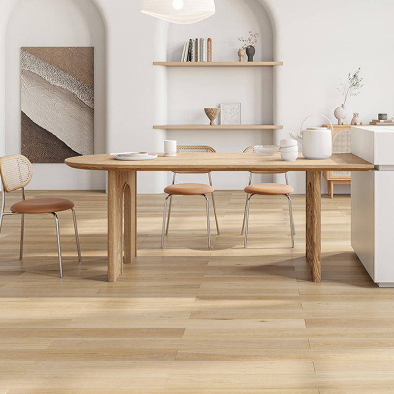 Modern Style Wooden Table Free Form Table with 3 Legs for Home 55.1"L x 31.5"W x 29.5"H Without Chairs Clearhalo 'Dining Tables & Seating' 'Dining Tables' 'dining_table' 'furn' 'furn_dining_table' 'Furniture' 'Kitchen & Dining Furniture' 6391312