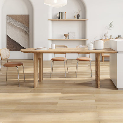 Modern Style Wooden Table Free Form Table with 3 Legs for Home 55.1"L x 31.5"W x 29.5"H Without Chairs Clearhalo 'Dining Tables & Seating' 'Dining Tables' 'dining_table' 'furn' 'furn_dining_table' 'Furniture' 'Kitchen & Dining Furniture' 6391312