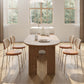 Modern Style Wooden Table Free Form Table with 3 Legs for Home Clearhalo 'Dining Tables & Seating' 'Dining Tables' 'dining_table' 'furn' 'furn_dining_table' 'Furniture' 'Kitchen & Dining Furniture' 6391314