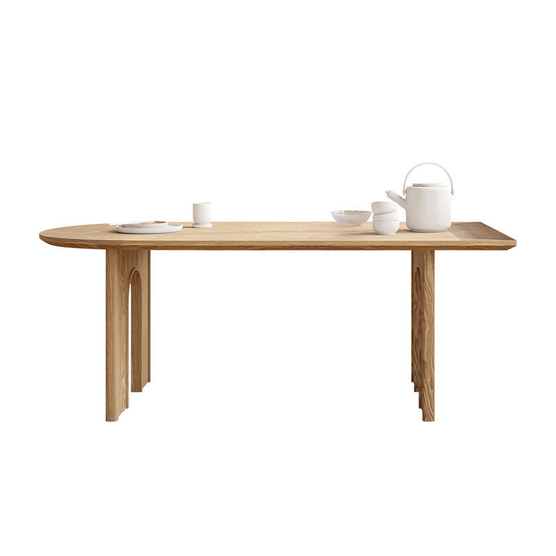 Modern Style Wooden Table Free Form Table with 3 Legs for Home Clearhalo 'Dining Tables & Seating' 'Dining Tables' 'dining_table' 'furn' 'furn_dining_table' 'Furniture' 'Kitchen & Dining Furniture' 6391315