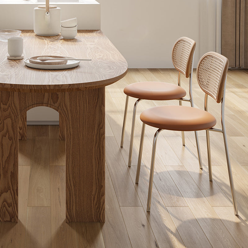 Modern Style Wooden Table Free Form Table with 3 Legs for Home Clearhalo 'Dining Tables & Seating' 'Dining Tables' 'dining_table' 'furn' 'furn_dining_table' 'Furniture' 'Kitchen & Dining Furniture' 6391317