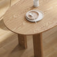 Modern Style Wooden Table Free Form Table with 3 Legs for Home Clearhalo 'Dining Tables & Seating' 'Dining Tables' 'dining_table' 'furn' 'furn_dining_table' 'Furniture' 'Kitchen & Dining Furniture' 6391319