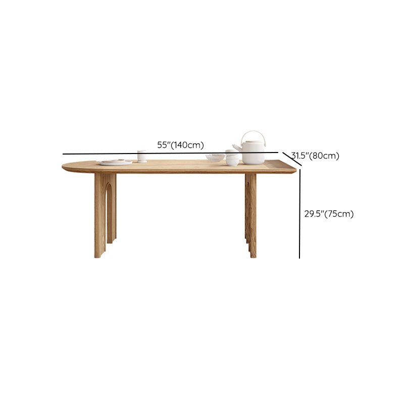 Modern Style Wooden Table Free Form Table with 3 Legs for Home Clearhalo 'Dining Tables & Seating' 'Dining Tables' 'dining_table' 'furn' 'furn_dining_table' 'Furniture' 'Kitchen & Dining Furniture' 6391320