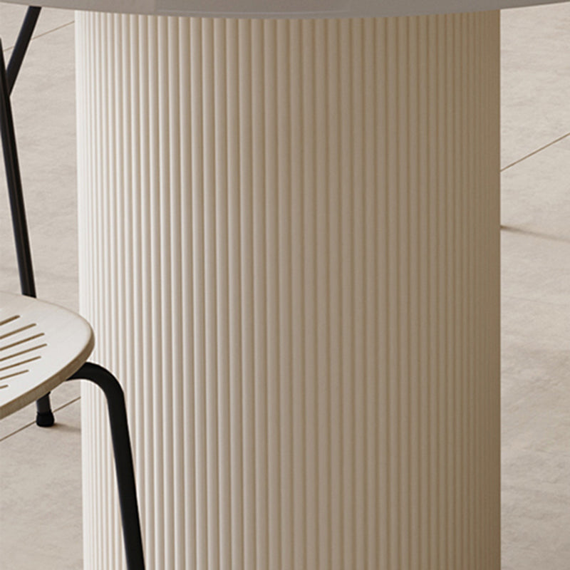 Modern White Dining Table Stone Dining Table for Kitchen Use Clearhalo 'Dining Tables & Seating' 'Dining Tables' 'dining_table' 'furn' 'furn_dining_table' 'Furniture' 'Kitchen & Dining Furniture' 6391341