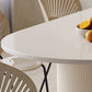 Modern White Dining Table Stone Dining Table for Kitchen Use Clearhalo 'Dining Tables & Seating' 'Dining Tables' 'dining_table' 'furn' 'furn_dining_table' 'Furniture' 'Kitchen & Dining Furniture' 6391343