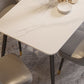 Rectangle Black Base Dining Table Modern Stone Table for Living Room Clearhalo 'Dining Tables & Seating' 'Dining Tables' 'dining_table' 'furn' 'furn_dining_table' 'Furniture' 'Kitchen & Dining Furniture' 6391372