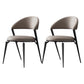 Contemporary Dining Chairs Faux Leather Upholstered Armless Side Chair