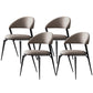 Contemporary Dining Chairs Faux Leather Upholstered Armless Side Chair