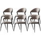 Contemporary Dining Chairs Faux Leather Upholstered Armless Side Chair