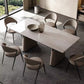 Contemporary Dining Chairs Faux Leather Upholstered Armless Side Chair