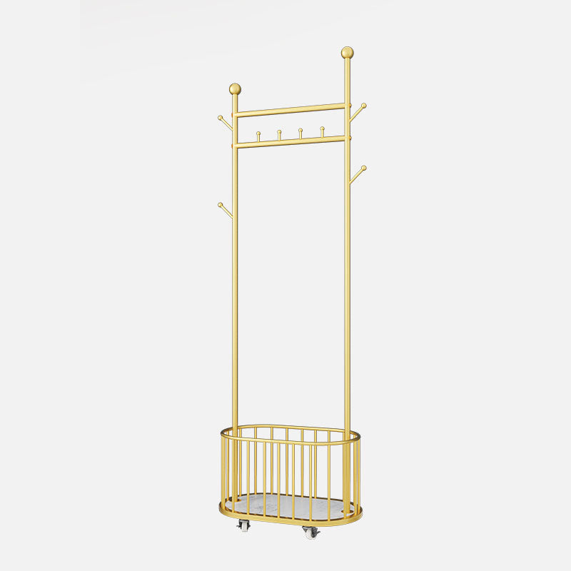 Luxueux cintre de couche métallique couleur couleur crochets debout cordage de moteur de conception