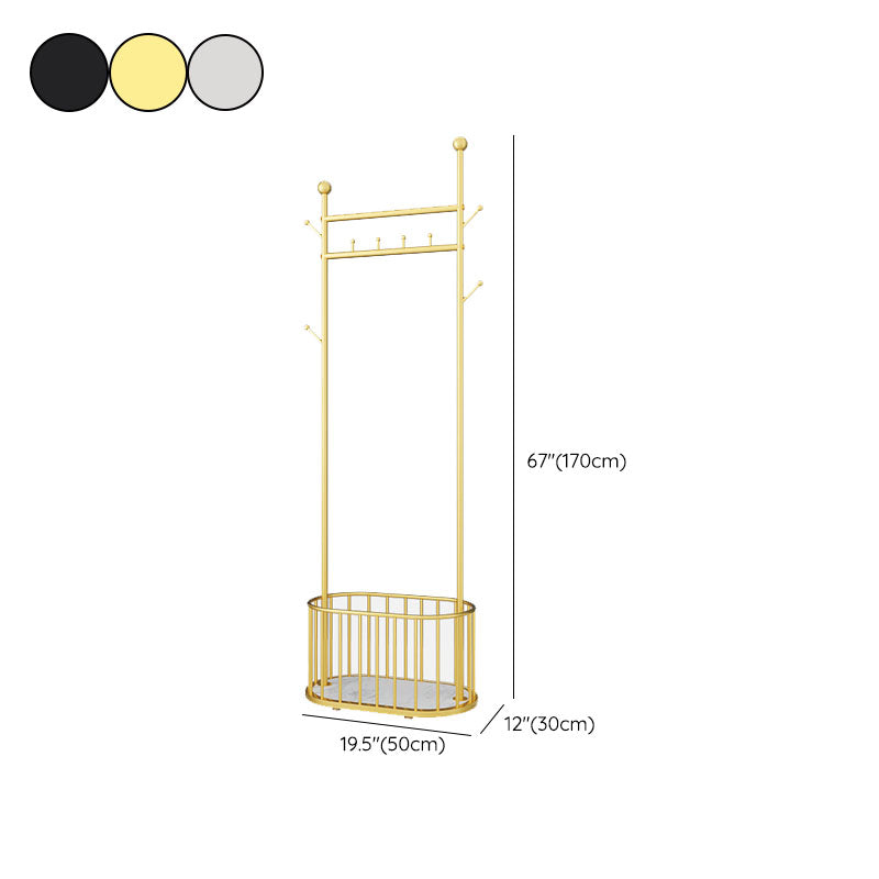 Luxueux cintre de couche métallique couleur couleur crochets debout cordage de moteur de conception