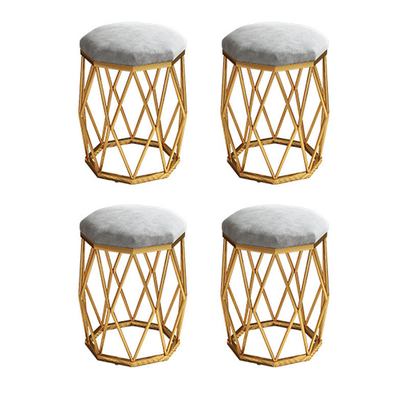 Geen Specialty Standard Modern Tear Resistant Standard for Living Room Off-White 4 Piece Set Clearhalo 'furn' 'furn_ottomans_poufs' 'Furniture' 'Living Room Furniture' 'Ottomans & Poufs' 'ottomans_poufs' 6393983