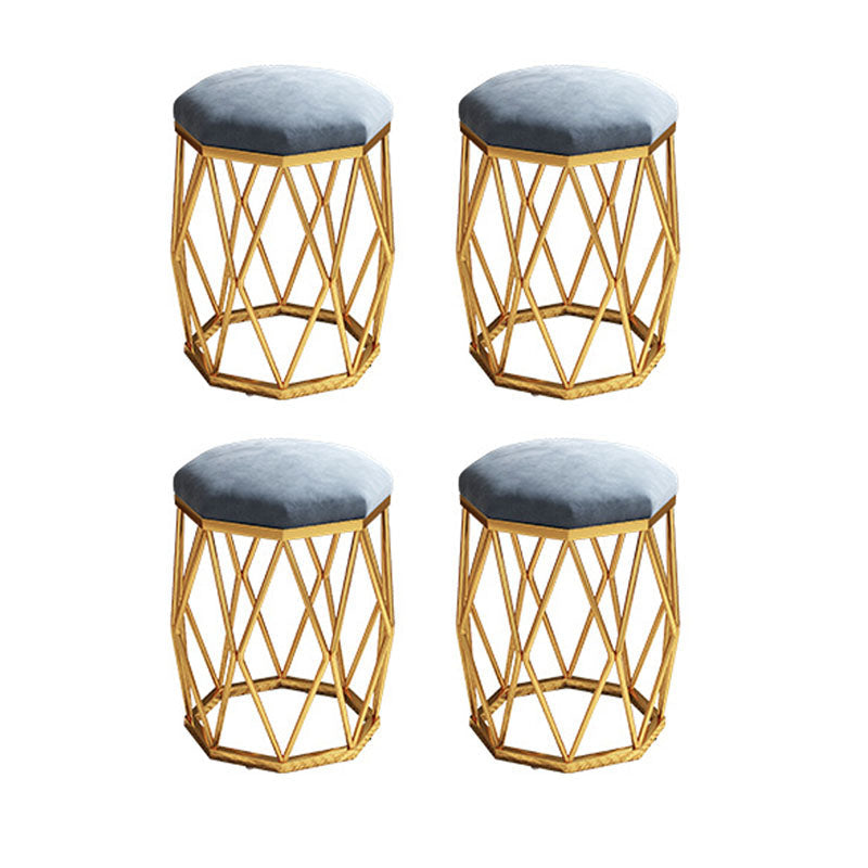 Geen Specialty Standard Modern Tear Resistant Standard for Living Room Grey 4 Piece Set Clearhalo 'furn' 'furn_ottomans_poufs' 'Furniture' 'Living Room Furniture' 'Ottomans & Poufs' 'ottomans_poufs' 6393987