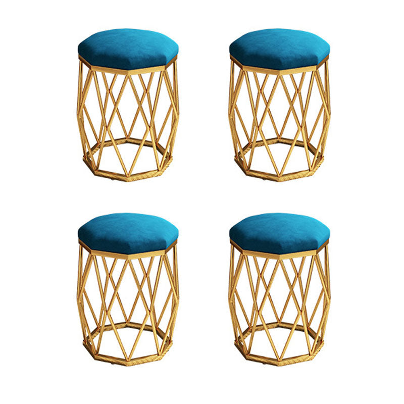 Geen Specialty Standard Modern Tear Resistant Standard for Living Room Blue 4 Piece Set Clearhalo 'furn' 'furn_ottomans_poufs' 'Furniture' 'Living Room Furniture' 'Ottomans & Poufs' 'ottomans_poufs' 6393992
